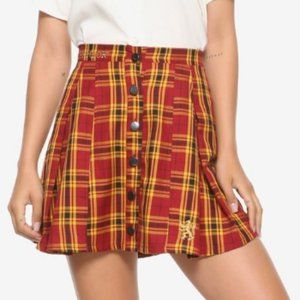 Harry Potter Gryffindor Pleated Plaid Skirt